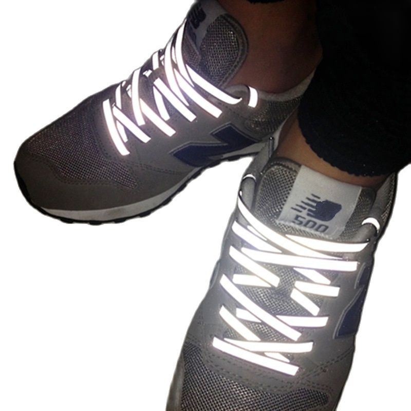 Reflective Night Running Shoes - Креативные двусторонние светоотражающие шнурки, модная Беговая