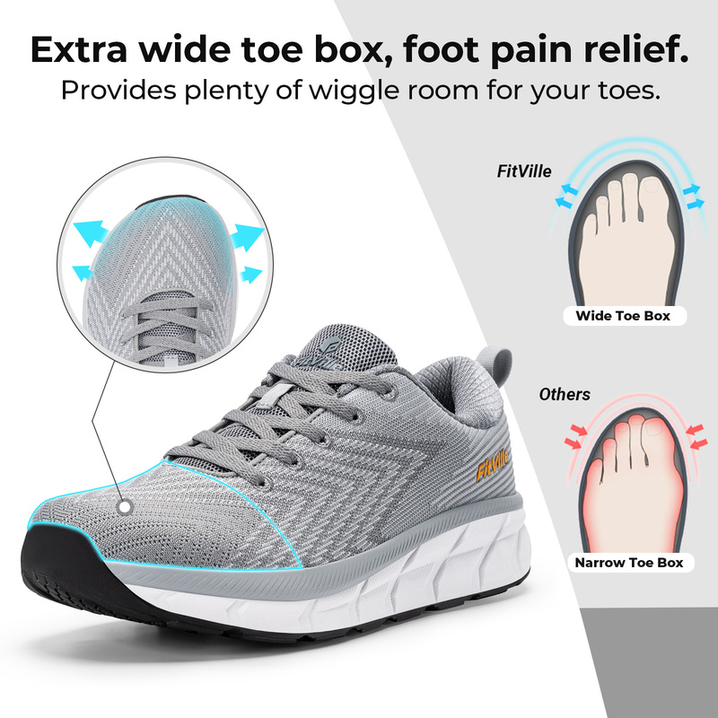 Мужские кроссовки FitVille с ш – обзор и цена Breathable Mesh Athletic Shoes